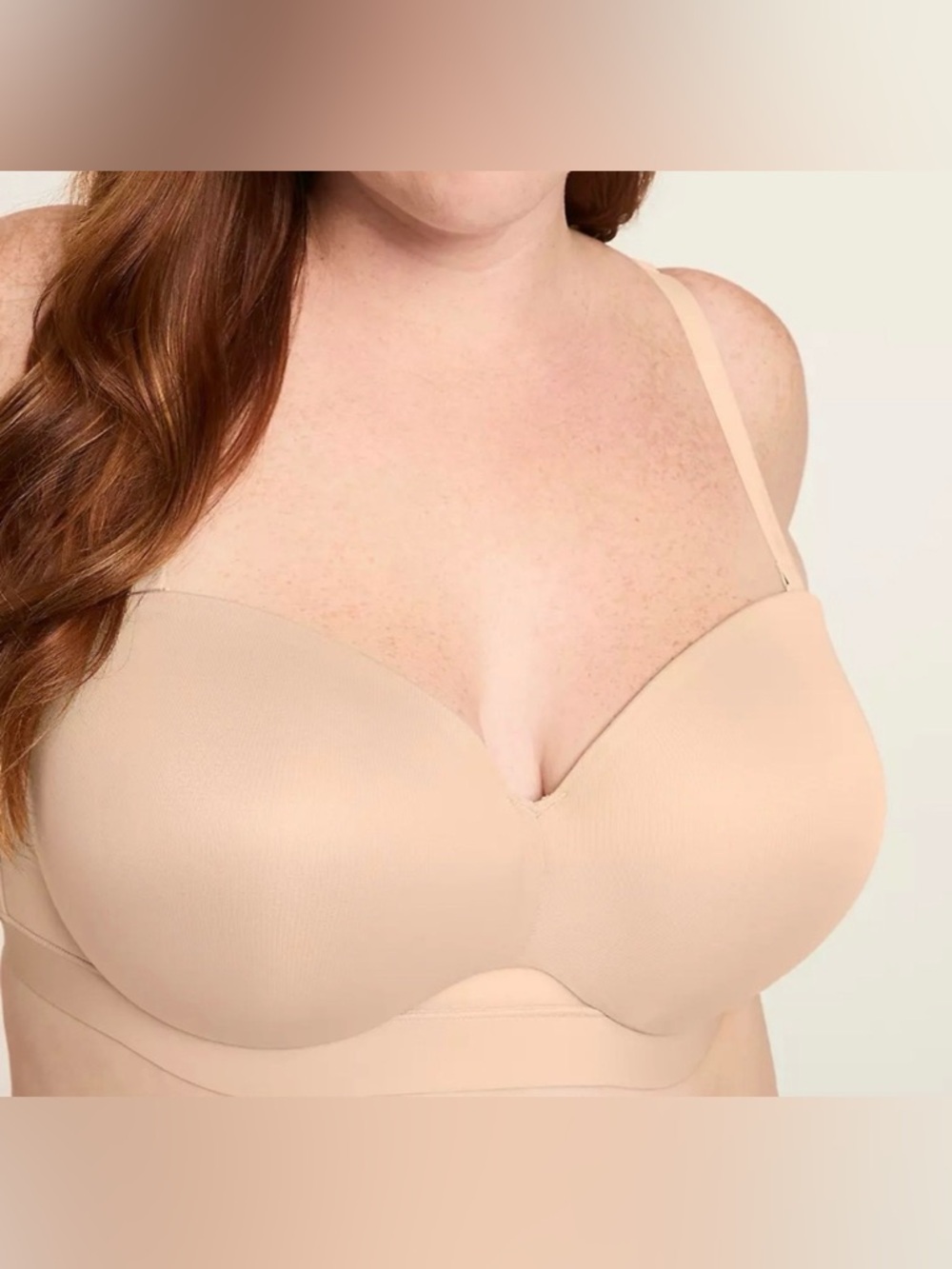 NWT Lane Bryant Cacique Comfort Bliss Lightly Lined Multi-Way Strapless Bra 44C
